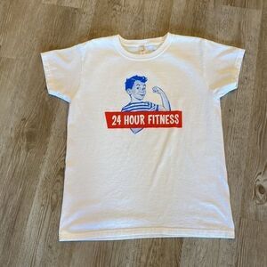 24 hour fitness Vintage inspired 1990s unisex T-shirt 100% cotton size medium